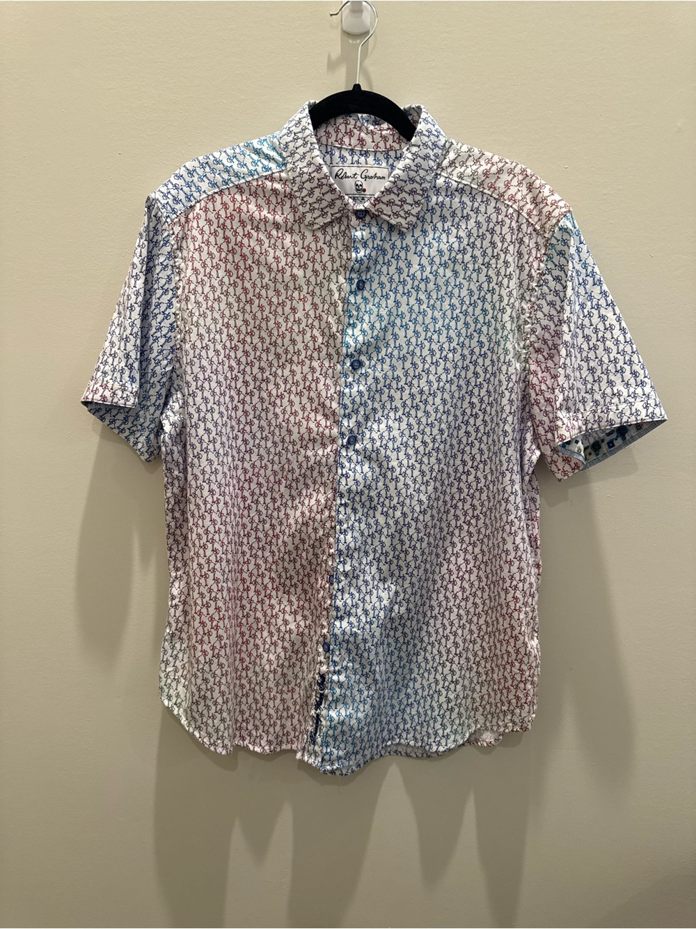 Robert Graham Short-Sleeve Multicolor Patterned Men’s Shirt